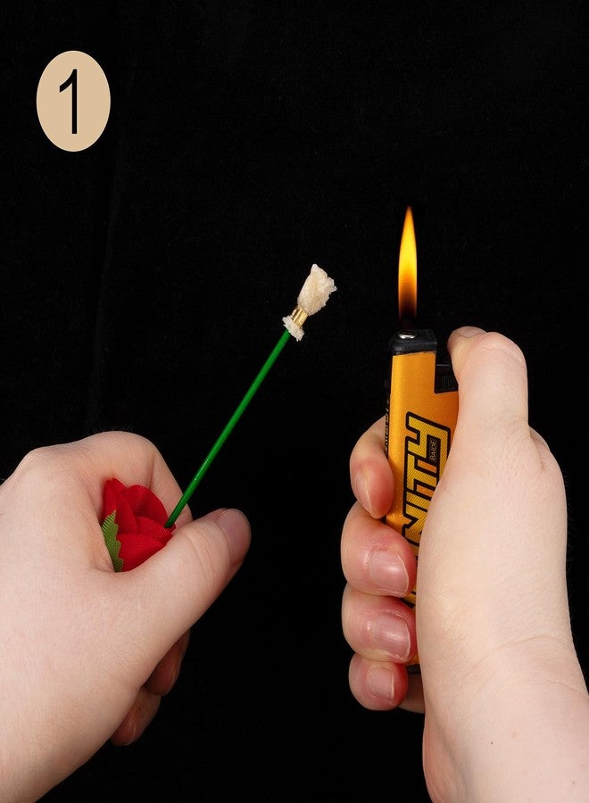 Arouselove Fire Rose Magic, Tricks Show Props with Wax Block for Stage,Street,Party - Image 3